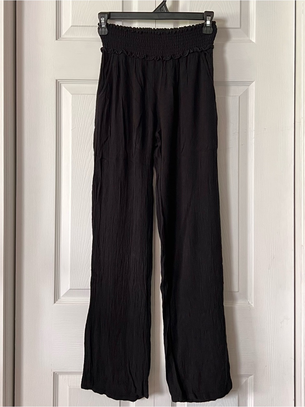 Kingston Grey Linen Crinkled Pants